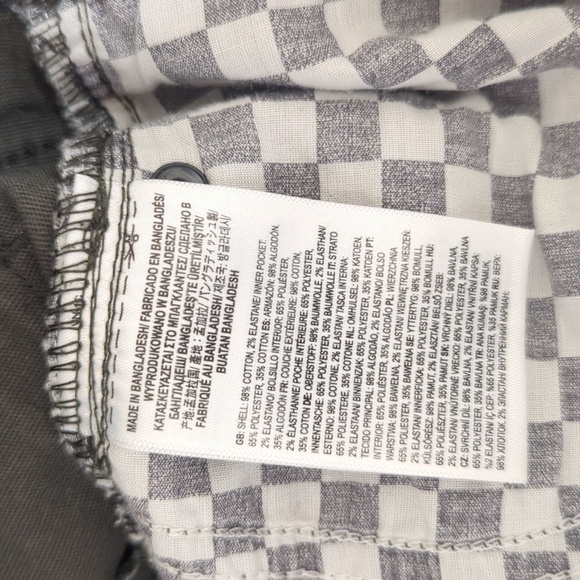 Vans Men's Cotton Blend Shorts Sz 28 Skater Preppy Off The Wall Vintage Green - Picture 8 of 13